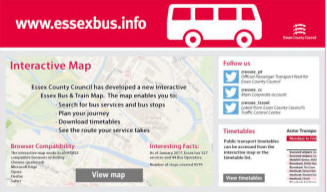 Image of Essex Bus Information page