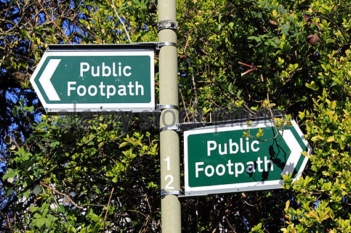 Public Footpath signs