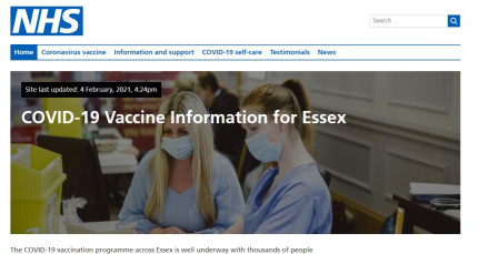 COVID 19 Vaccine information for Essex
