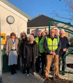 Councillors launch new defibrillator at Chantry Centre